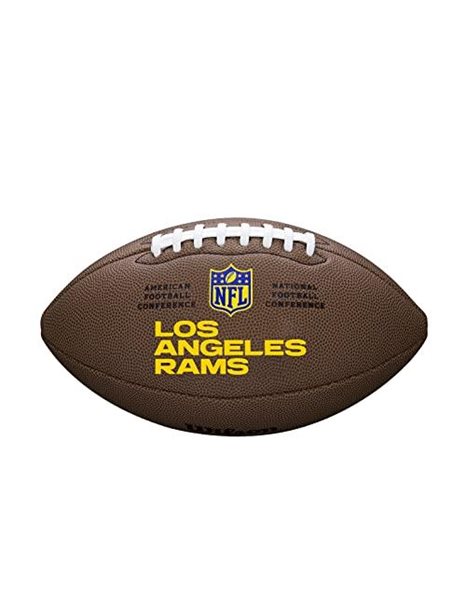 Wilson American Football NFL TEAM LOGO, Official Size, Blended Leather, Brown