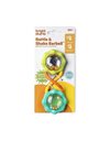 Bright Starts Rattle & Shake BPA-Free Baby Barbell Toy, Green, Ages 3 Months+