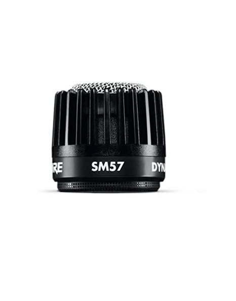 Shure SM57 Cardioid Dynamic Instrument Microphone with Pneumatic Shock Mount, A25D Mic Clip, Storage Bag, 3-pin XLR Connector, No Cable Included (SM57-LCE), Black
