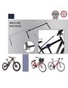 Ultrasport Bicycle Assembly Stand Professional, stable bicycle stand repair stand for bicycles of all kinds such as MTB, e-bike up to 30 kg, with clever features for bicycle repairs, Silver/Blue