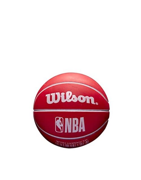 Wilson Basketball, NBA Dribbler, Chicago Bulls, Outdoor and indoor, Size: Child-sized, Black/Red