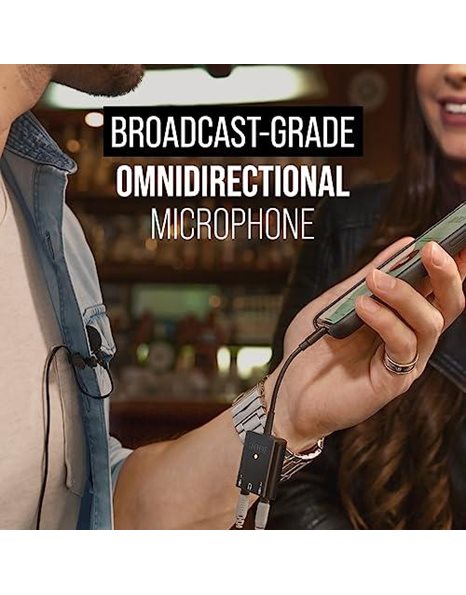 RODE SmartLav+ Smartphone Lavalier Microphone with TRRS Connector for Broadcast, Filmmaking, Content Creation, Location and Studio Voice Recording