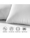 Pikolin Home Fibre Pillow, Anti-mite, with Double Cover 100% Cotton, Medium-high Firmness, Height 20 cm, Fiber, White, 1 Unidad (Paquete de 1)