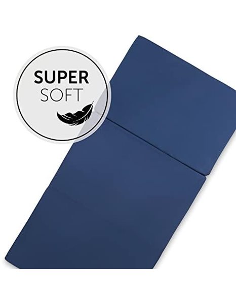 Hauck Sleeper, 60 x 120cm, 6cm thick, Folding Playmat, Foldable in Three, Breathable and Washable, Transport Bag Included, Certified Fabrics, Navy