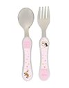 SIGIKID 25271 Childrens Tableware Set in Gift Box - Plate, Bowl, Melamine Cup & Stainless Steel Cutlery with ABS Handle for Babies & Children, Durable, Dishwasher Safe, BPA Free, Pony Love Pink