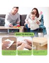 SUTOUG Silicone Self-Adhesive Table Edge Protectors, 2 Shapes, Protects Baby from Injury, Pack of 12
