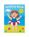 Baker Ross FC959 Seaside Mini Activity Books for Kids - Pack of 12, Entertaining Travel Activities, Party Favours, and Colouring Books for Children