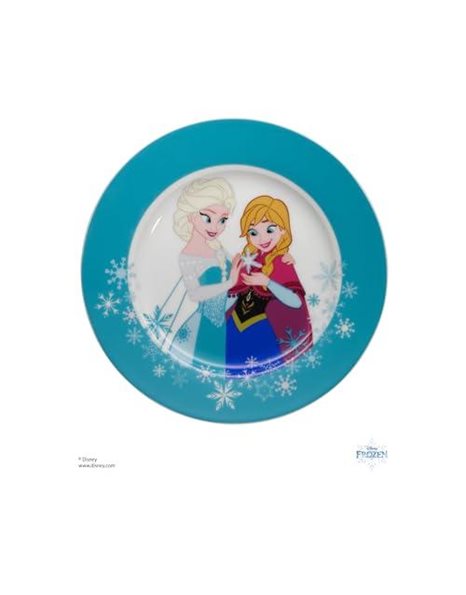 WMF Disney Frozen Childrens Tableware Childrens Plate 19 cm, Porcelain, Dishwasher Safe, Colour and Food Safe