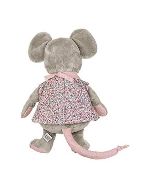 Sterntaler 3022001 Toy Mouse Mabel, Integrated Rattle, for Babies from Birth Stars, Multicoloured, L