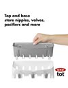 OXO Tot Space Saving Drying Rack, Grey and White