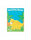 Baker Ross FE530 Dinosaur Mini Actvity Books - Pack of 12, Includes Puzzles, Stickers, Dot to Dot and Colouring Pages for Kids