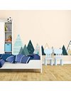 Ambiance Stickers Scandinavian Tipika Mountains Wall Decals, DIY Home Decor, Peel and Stick Removable Stickers, Waterproof and Self Adhesive Wall Art - H45 x L180 CM