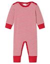Schiesser Baby Anzug mit Vario Fu? Toddler Sleepers, Rot wei? Gestreift, 74