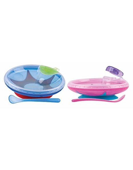 Nuby ID5342BLUE Warming Plate with Suction Base Blue