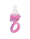 Nuby - Nibbler Fruit Teat Made of Silicone, Fruit Teat for Babies from 6 Months and Toddlers, Teething Ring for Fruit, Vegetables, Porridge, BPA-Free, Pink, NV05008PINK