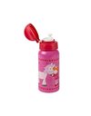 Sigikid Pinky Queeny Stainless Steel Water Bottle, Leak-Proof, BPA-Free, Durable, Lightweight, Screw Cap, Easy to Clean, for Children 3-8 Years, Item No. 25288, Unicorn/Pink-Red 400 ml