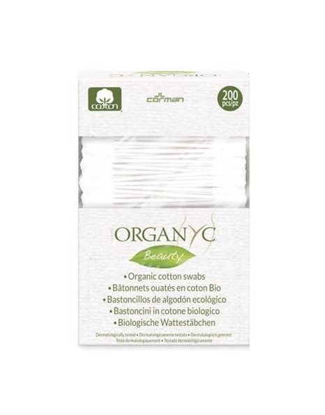 Organ(y) c 100% Certified Organic Cotton Buds - Biodegradable Packaging - 4 Packs of 200 (800 Total)