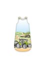 Sleeping Bag for Babies Tractor, Size: 90x45 cm, with allround zipper, with snap buttons, Upper Part: Cotton/Filling: Polyester