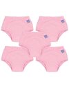 Bambino Mio, Reusable Potty Training Pants for Boys and Girls, 5 Pack, Light Pink, 3+ Years