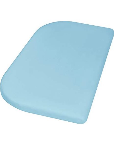 Playshoes Waterproof Jersey Fitted Sheet Mattress Protector, 81x42 cm, Bleu