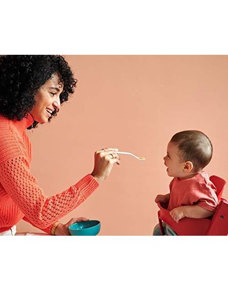 Mepal – Baby feeding spoon Mio – Long-handled baby spoon – Dishwasher-safe baby spoon – Baby Utensils - & BPA-free - Set of 2 – Deep turquoise