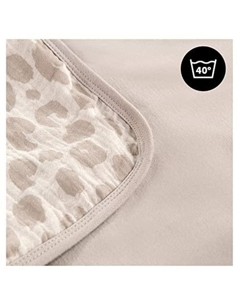 Hauck Snuggle N Dream Baby Blanket, Leo Natural - Soft Cotton Wrapping Blanket for Car Seats, Pushchairs, Strollers & Beds, Machine Washable