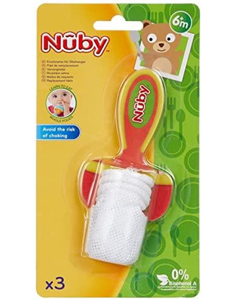 Nuby Fruit with Protective Cap pack of 3