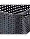 CURVER Style S - storage boxes & baskets (Storage basket, Grey, Rattan, Monotone, Bathroom, Bedroom)