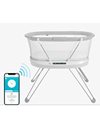 Fisher-Price Baby Bassinet Bedside Sleeper with Sound Detection and Customizable Lights, Music and Sounds for Newborns, Luminate Bassinet, GXL76