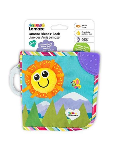 LAMAZE Fun with Colours Soft Book | Baby Books from Birth with Baby Teether | Textured Baby Sensory Toy with Bright Colours Suitable for Babies Boys & Girls from 0 - 6 Months L27934