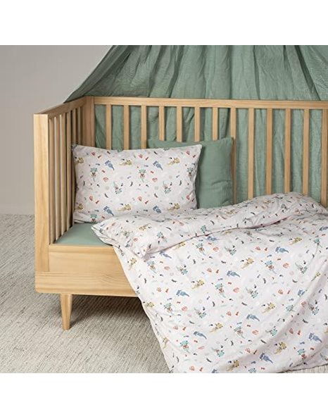 Julius Zollner Jersey Childrens Bed Linen 100 x 135 cm + 40 x 60 cm, 2-Piece Set Consisting of Duvet Cover and Pillowcase, 100% Jersey Cotton, with Zip, Standard 100 by Oeko-Tex, Little Otti