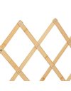 Relaxdays Safety Gate, Barrier, Extendable up to 96 cm, 48.5-60 cm high, Bamboo, Stair & Door Dog Guard, Natural