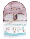 keeeper Minnie pad for high Chair, Universal for high Chairs, with Velcro Fasteners, Lena, Pink (Pastel Pink)