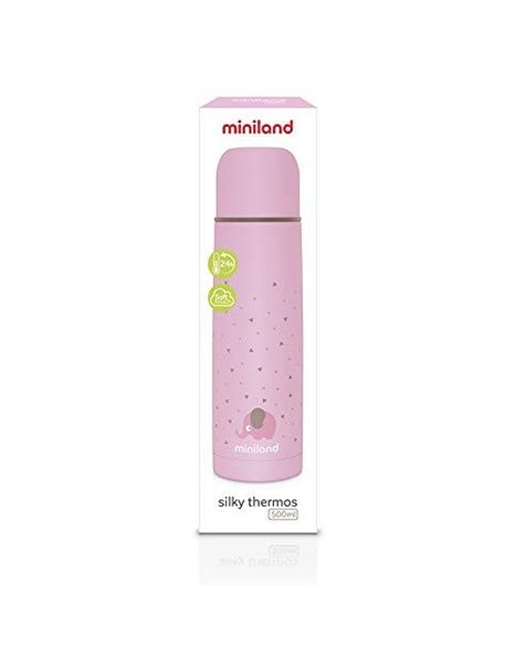 Miniland 89219 Liquid  of 500ml with rubbery Exterior, ROSE