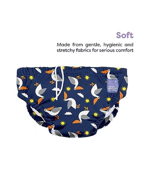 Bambino Mio, Revolutionary Reusable Swim Nappy Pants for Babies and Toddlers, Boys and Girls, Mellow Melon, Extra Large (2+ Years)