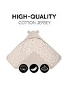 Hauck Snuggle N Dream Baby Blanket, Leo Natural - Soft Cotton Wrapping Blanket for Car Seats, Pushchairs, Strollers & Beds, Machine Washable