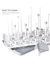 Termichy Baby Bottle Dryer Rack with Removable Water Tray, Baby Drying Rack Ideal for Bottles, Teats, Cups, Pump Parts and Accessories Grey