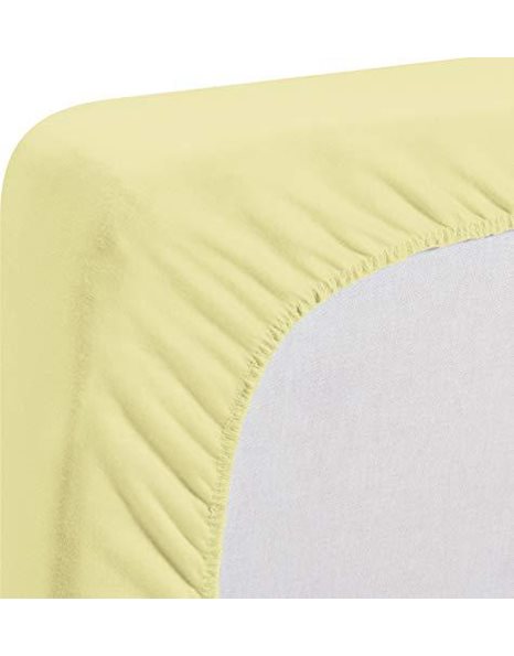 Playshoes Fitted Sheet Mattress Protector, Waterproof, 70x140 cm, Yellow