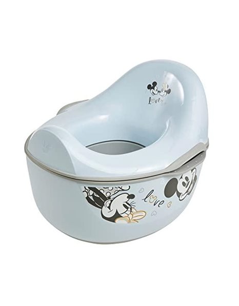 keeeper Mickey Baby Potty deluxe 4-in-1, Potty + toilet seat + stool + wet wipe dispenser, From approx 18 months to approx 4 years, Casimir, Blue