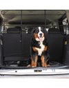 Relaxdays Dog Guard for Cars, to Clamp, Universal Safety Barrier, Adjustable Height & Width, Black
