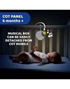 Chicco Next2Dreams Baby Mobile with Music Box for Cot and Bed - 3 in 1 Baby Mobile Compatible with Next2Me Cot, with Sound Effects, Soft Night Light Projector and Classical Music - 0+ Months, Beige