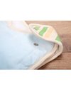 Sleeping Bag for Babies Tractor, Size: 110x45 cm, with allround zipper, with snap buttons, Upper Part: Cotton/Filling: Polyester