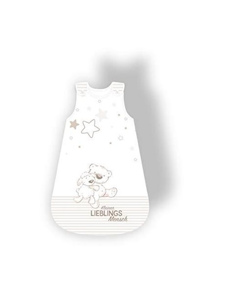 Sleeping Bag for Babies Favourite Human, Size: 110x45 cm, with allround zipper, with snap buttons, Upper Part: Cotton/Filling: Polyester