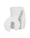 Relaxdays Foam Door Stopper Set of 10, for Drawers, Baby & Child Finger, Pinch Guards, HWD 2x9x10.5 cm, White