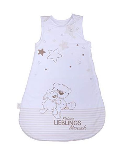 Herding Baby Best Baby-Sleeping Bag, Kleiner Lieblingsmensch Motif, 90 cm, Allround Zipper and Snap Buttons, White