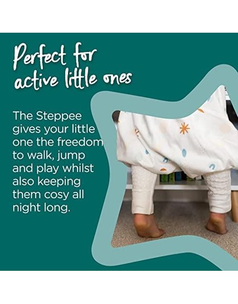 Tommee Tippee Baby Sleeping Bag with Legs, The Original Grobag Steppeebag, Baby Romper Suit, Hip-Healthy Design, Soft Cotton-Rich Fabric, 18-36m, 2.5 TOG, Woodland Gro Friends