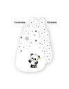 Herding Baby Best Baby-Sleeping Bag, Panda Motif, 70 cm, Allround Zipper and Snap Buttons, White