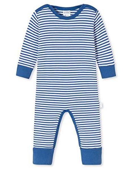 Schiesser Baby Anzug mit Vario Fu? Toddler Sleepers, Royalblau wei? Gestreift, 62