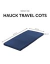 Hauck Sleeper, 60 x 120cm, 6cm thick, Folding Playmat, Foldable in Three, Breathable and Washable, Transport Bag Included, Certified Fabrics, Navy