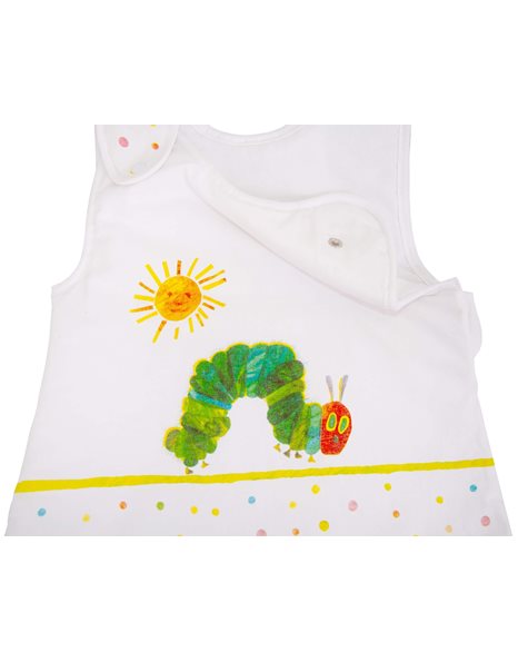 Herding THE VERY HUNGRY CATERPILLAR Baby-Sleeping Bag, 70 cm, Allround Zipper and Snap Buttons, White